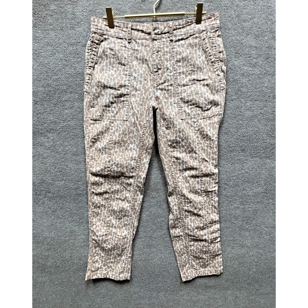 By Anthropologie The Wanderer Utility Pants Belted Leopard‎ Cheetah Size 28